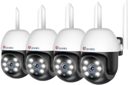 Beveiligingscamera Set - IP Camera - Huis Bewaken - Automatische Tracking - 4 Stuks - Wit