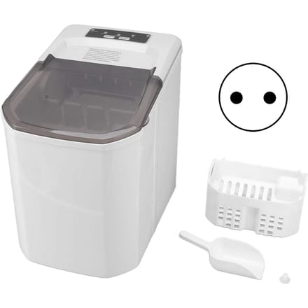 GSN Z6 IJsblokjesmachine Aanrecht Mini Draagbare Ijsblokjesmachine IJsmaakmachine voor Thuis Commerciële Bar white