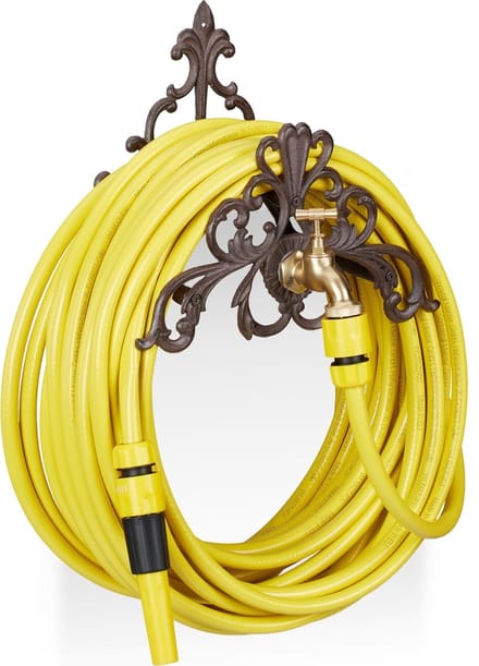 tuinslanghouder - met waterkaan - 3/4" wateraansluiting - gietijzer