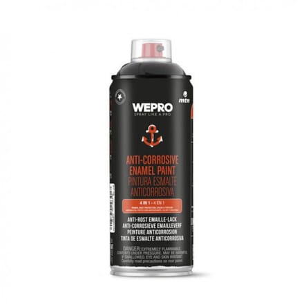 Spuitbus Anti-Roest Ral 9005 Zwart MTN WEPRO 400ML