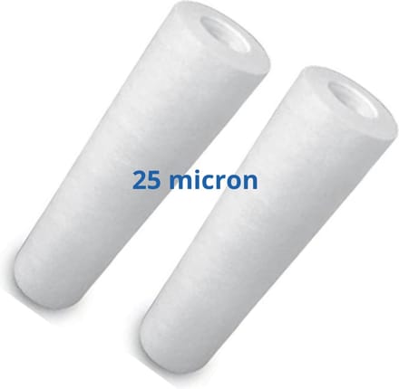 2 x waterfiltercartridge - sedimentfilter vervangpatroon - 25 micron - vuilfilter