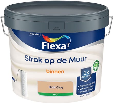 Flexa - Strak Op De Muur Binnen Mat - Binti Clay - Mengverf - 10 L