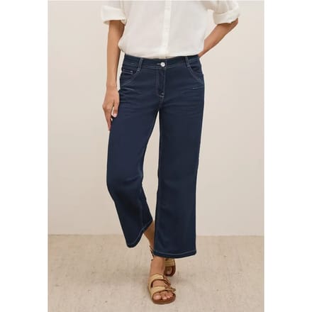 7/8 Uitgerolde Wide Legs jeans