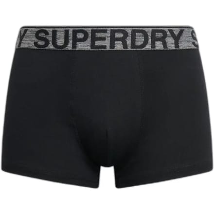 Superdry BOXER TRIPLE PACK Heren Onderbroek - Raven Black Marl
