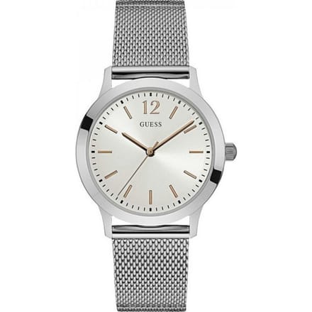 Horloge GUESS W0921G1. Kwarts, Kleur wit. Man.