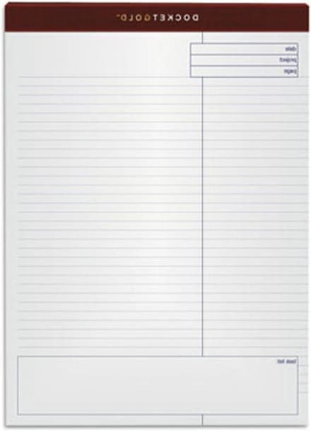 Project Planning Pad - Notitieblok Planning - Projecten Organiseren - Geperforeerde Pagina's - 8 1/2 x 11 3/4 Inch - Wit
