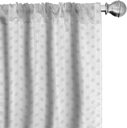 ABAKUHAUS Gordijnen – 2-delige set 75x175 cm – Microvezel – Lichtgrijs