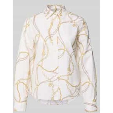 regular fit blouse in all-over look