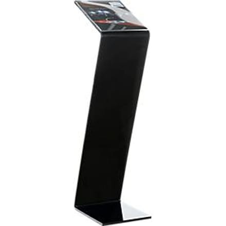 Infostandaard -  plexiglas  - B 220 x D 300 x H 850 mm - zwart