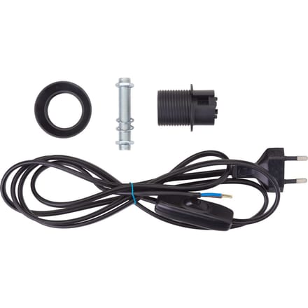 VBS Lamp aansluitsnoer set E14, zwart