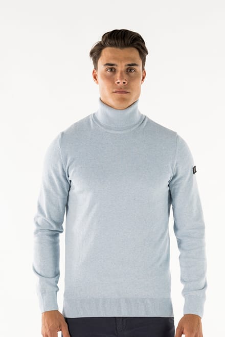 Presly & Sun - Heren Trui Keith Turtle Pullover - Blauw - Maat S