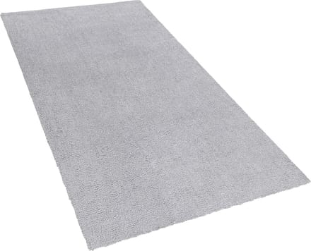 DEMRE - Shaggy vloerkleed - Lichtgrijs - 80 x 150 cm - Polyester