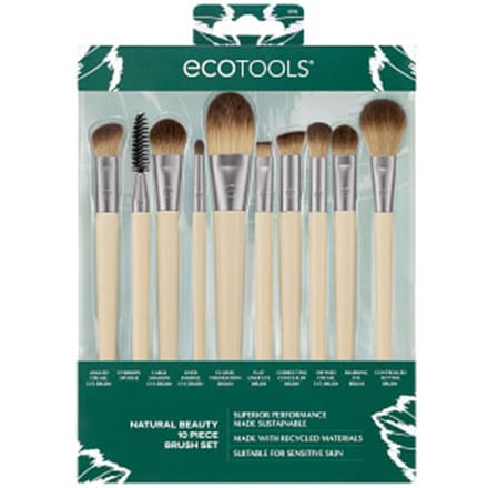 Brochas Maquillaje Natural Beauty Estuche 10 pz