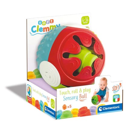 Clementoni - Soft Clemmy - Sensory Ball - Educatief Speelgoed voor Baby's van 6-36 maanden