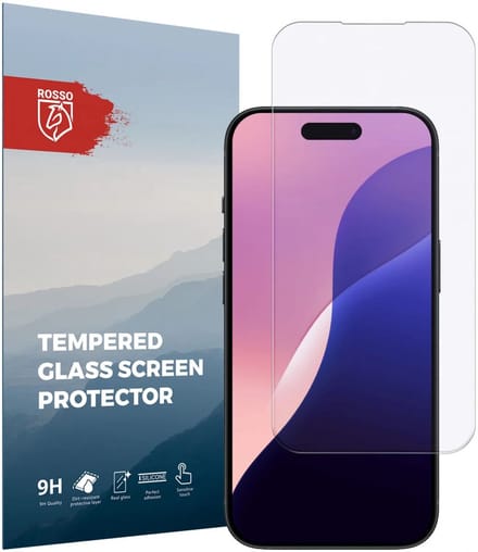 Rosso Screen Protector Geschikt voor Apple iPhone 16 Pro | 9H Tempered Glass | Glasplaatje | Beschermlaag | Beschermglas | 9H Hardheid