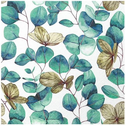 Servet "Eucalyptusbladeren"
