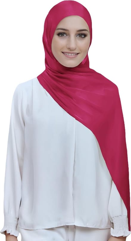 Lichte Crêpe Sjaal Dames Met Subtiele Glans Hoofddoek Hijab