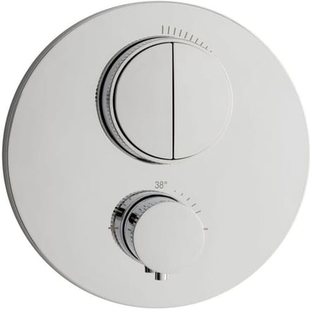 Herzbach DEEP concealed thermostat PUSH round 2 consumers, 11.803050.1.01
