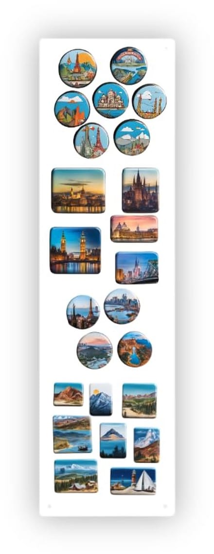 Anwicar Rechthoekige Magneet Bord - Magnetisch memobord - Magnetisch prikbord - Wit