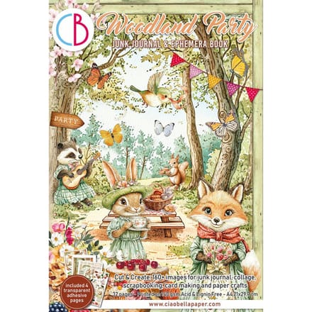Junk Journal & Ephemera Book "Woodland Party"