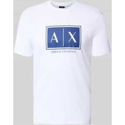 T-shirt met logo en ronde hals