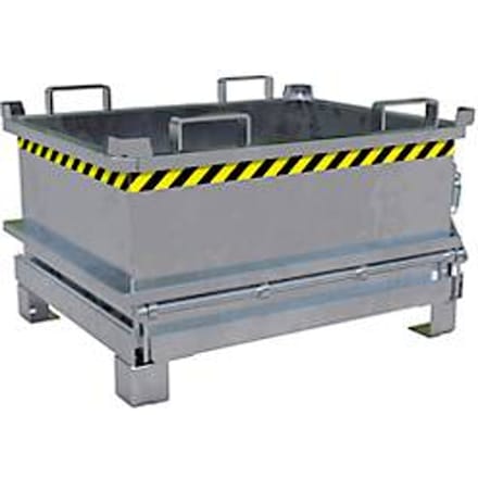 Bauer Mini-klapbodemcontainer MSB 250 - 1000 x 800 x 625 mm - warmverzinkt