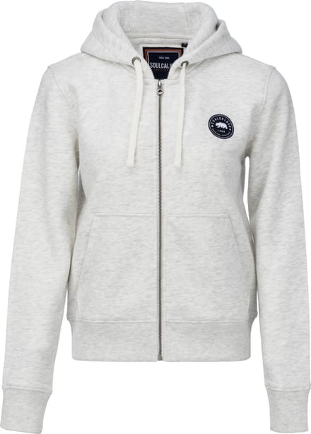 SoulCal - Sweater met Rits en Capuchon - Vest - Dames - Licht grijs - XXL (18)