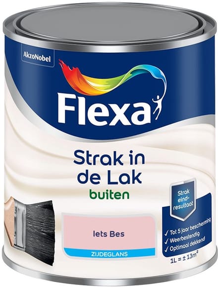 Flexa - Strak In De Lak Buitenlak Zijdeglans - Iets Bes - Mengverf - 1 L