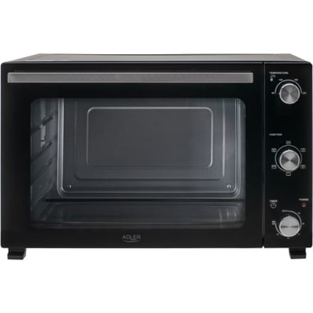 Elektrische oven 48L, thermische cyclus, dak, zwart, 1800 W, 5 bakmodi, modern en functioneel