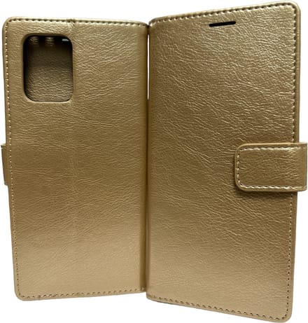 Bookcase Geschikt voor: Samsung Galaxy S10 Lite 2020 - Goud - portemonnee hoesje