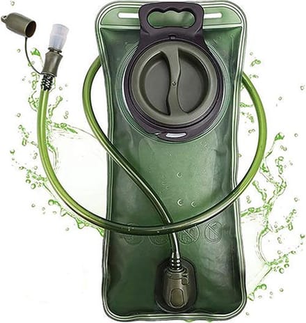 FEDEC Rugzak Waterzak - Backpack - Met slangetje - BPA Vrij - 2 Liter - Groen
