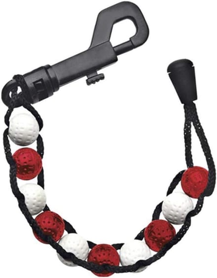 Golf Accessoires - Perle Stroke Teller in Rood/Wit