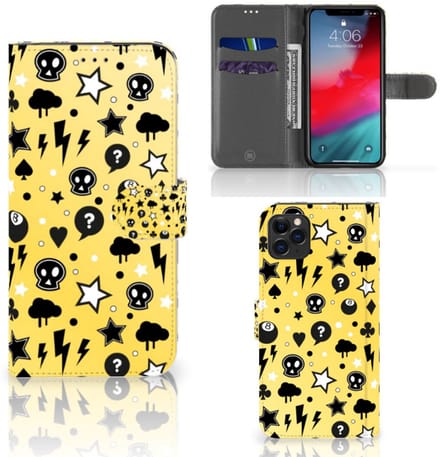 Telefoonhoesje met Naam Apple iPhone 11 Pro Max Punk Geel
