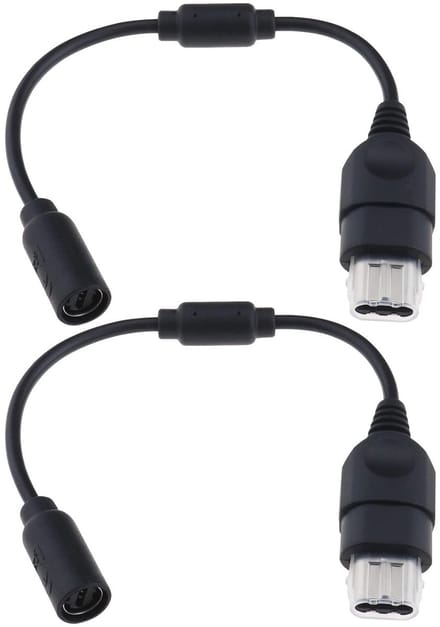 Dailygoods - Controller Breakaway Cable - Xbox - Veiligheid - Zwart - Adapterkabel - Geschikt voor Microsoft Xbox consoles - 26 cm