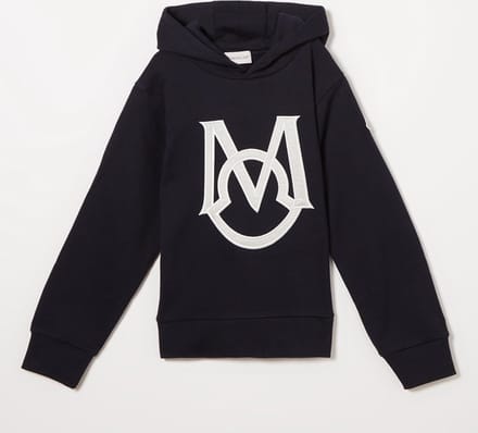 Sweatshirt met logo van Moncler - Zwart - Maat 10 jaar (Maat 140)