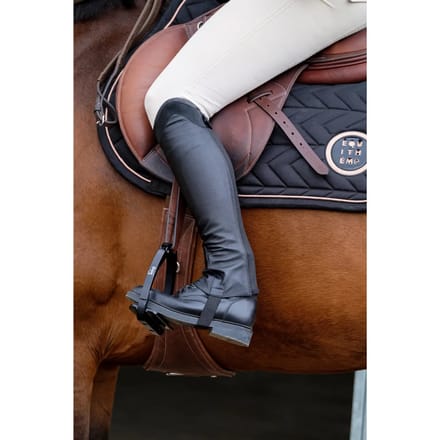 Equitheme Sparkly Halve Chaps Zwart XS