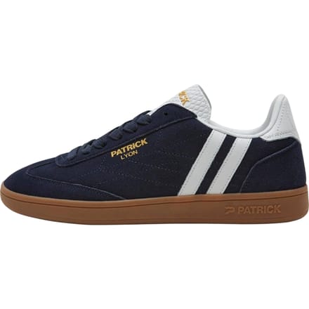 Patrick Mens Lyon Suède Cupsole Sneakers (Navy/Wit/Gum)