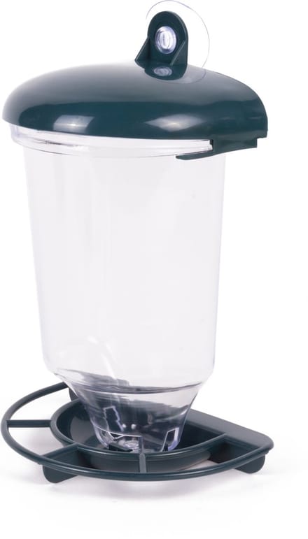 Benson Vogelvoedersilo met zuignap - weerbestendig - 22,5 cm - groen