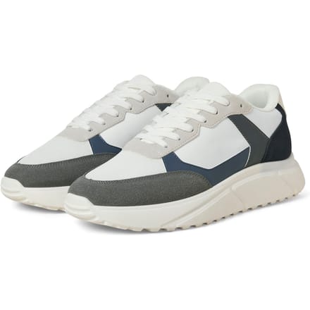 Jack & Jones Aspire Runner Polyurethaan Heren Witte Castlerock/Navy Blazer Sneakers