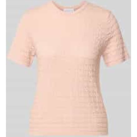 Gebreid shirt van viscosemix met ronde hals