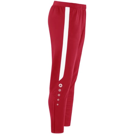 Jako Power Polyesterbroek Kinderen - Wit / Rood | Maat: 116