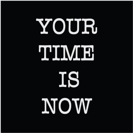 YOUR TIME IS NOW | tegeltje van forex | 13 x 13 cm | met haakje
