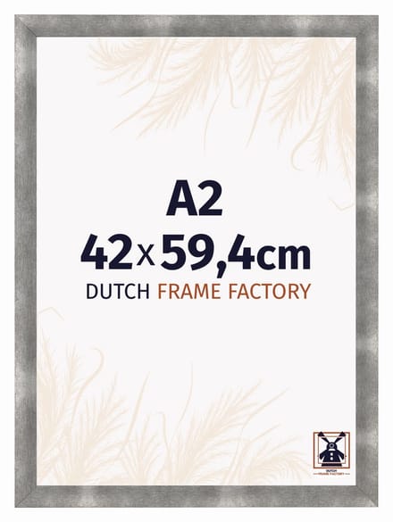Fotolijst A2 42x59,4 cm - MDF - Metaal Vintage - Praag