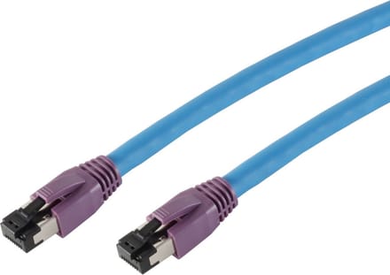 S-Impuls Premium S/FTP CAT8.1 40 Gigabit netwerkkabel / blauw - LSZH - 2 meter