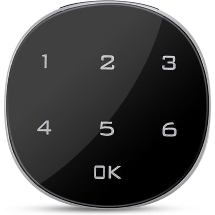 Serrure numérique électronique à code avec écran tactile pour armoire, boîte aux lettres, classeur, sauna, tiroir black