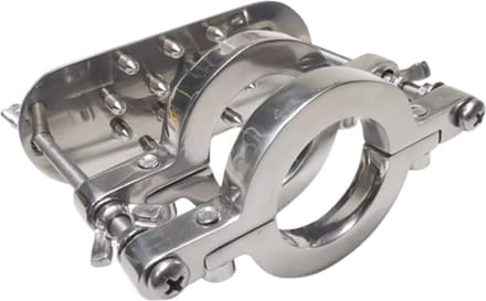 Dubbele Ballencrusher met Spikes - RVS - Scrotum - Balzak - Crusher - Brancard - BDSM