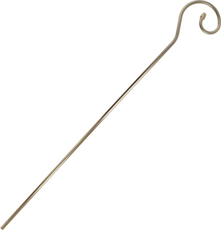 Staf van Sinterklaas - matgoud - metaal - 200 cm - 5-delig - Sinterklaas verkleedkleding kostuum accessoires