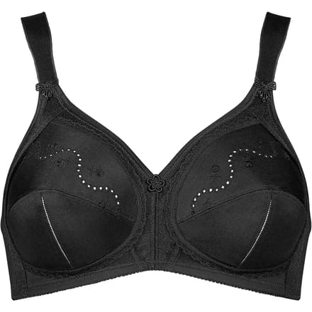 Triumph - Doreen+Cotton 01 N - BLACK - Vrouwen - Maat E90