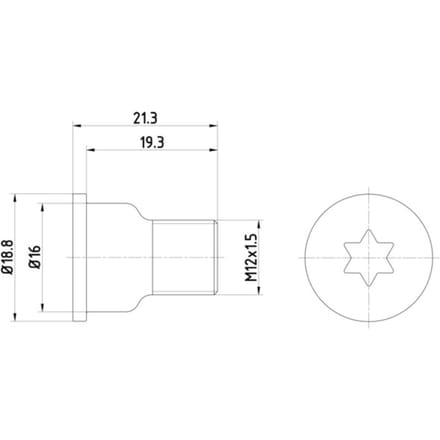 Schroef, remschijf TEXTAR TPM0005