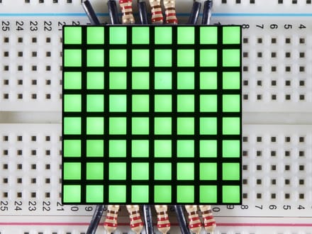 1.2 inch 8x8 Matrix Square Pixel - Green Adafruit 1820